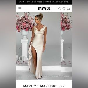 XL BABYBOO Champagne dress new with tags